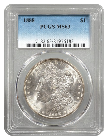 1888 Morgan $1 PCGS MS63