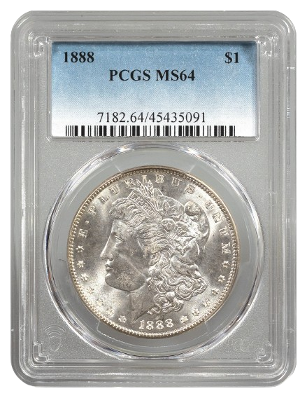 1888 Morgan $1 PCGS MS64