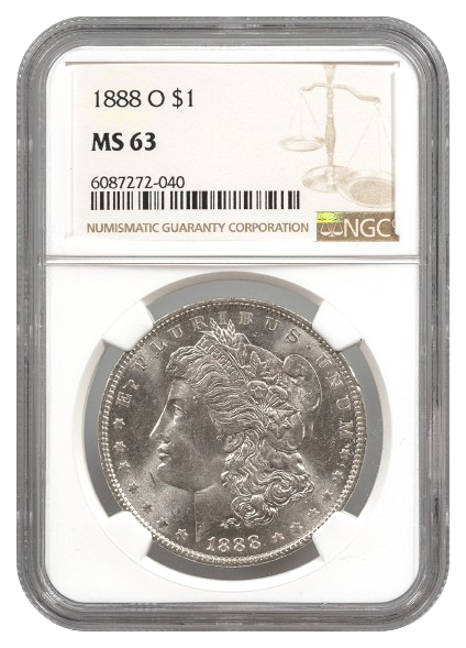 1888-O Morgan $1 NGC MS63