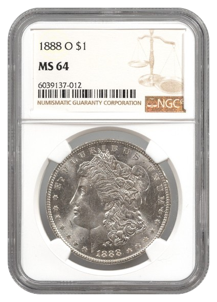 1888-O Morgan $1 NGC MS64