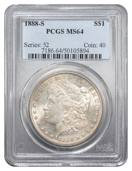 1888-S Morgan $1 PCGS MS64