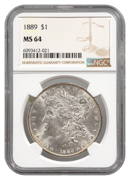 1889 Morgan $1 NGC MS64