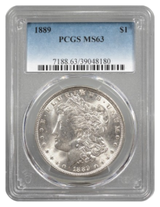1889 Morgan $1 PCGS MS63