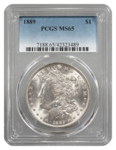 1889 Morgan $1 PCGS MS65