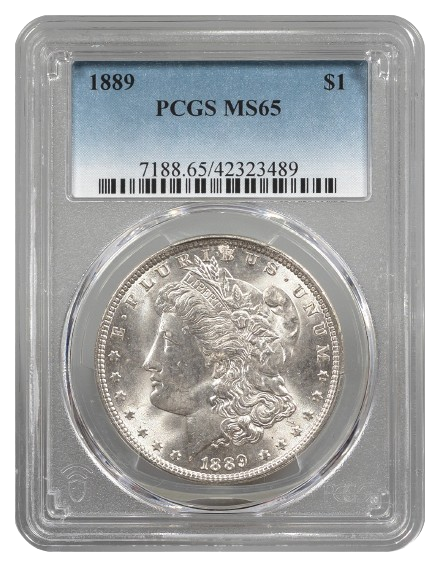 1889 Morgan $1 PCGS MS65