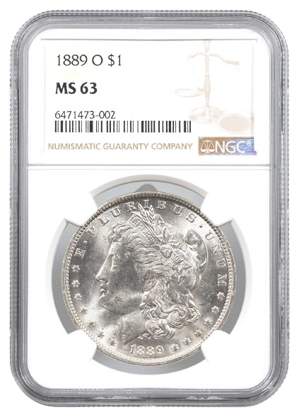 1889-O Morgan $1 NGC MS63