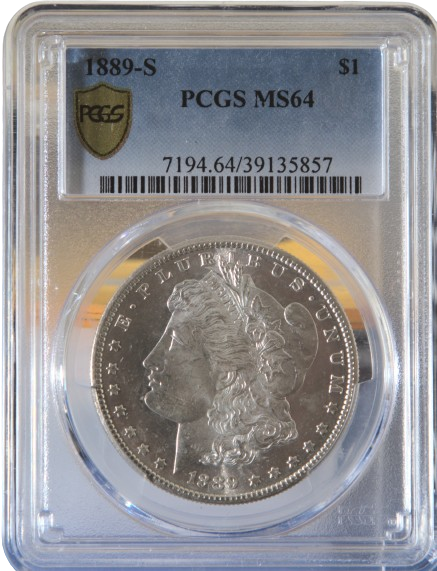 1889-S Morgan $1 PCGS MS64