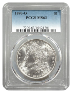 1890-O Morgan $1 PCGS MS63