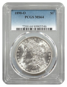 1890-O Morgan $1 PCGS MS64
