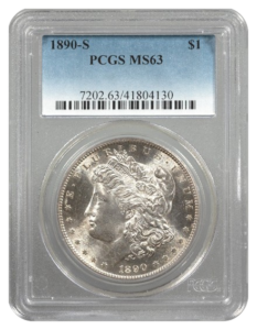 1890-S Morgan $1 PCGS MS63