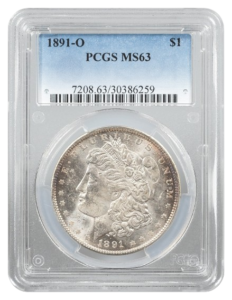 1891-O Morgan $1 PCGS MS63