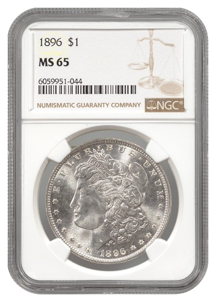 1896 Morgan $1 NGC MS65