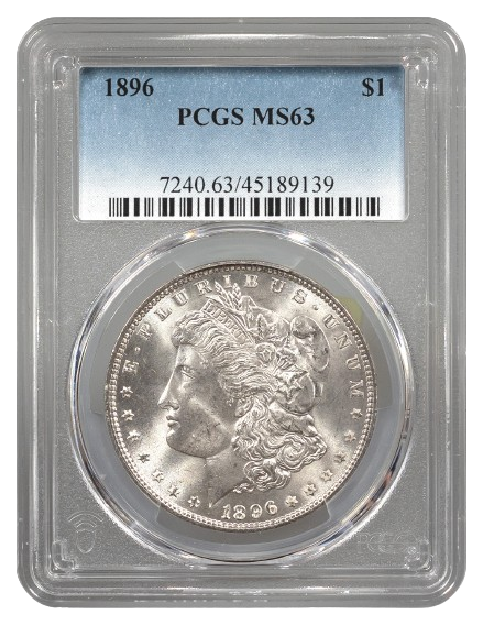 1896 Morgan $1 PCGS MS63