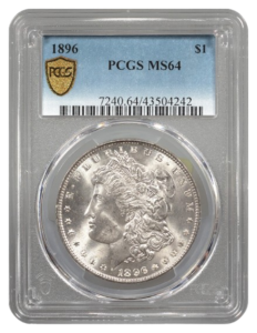 1896 Morgan $1 PCGS MS64