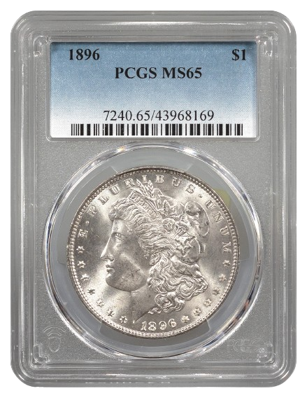 1896 Morgan $1 PCGS MS65