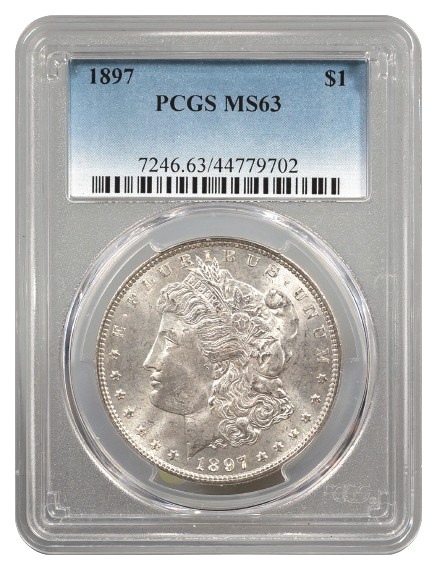 1897 Morgan $1 PCGS MS63