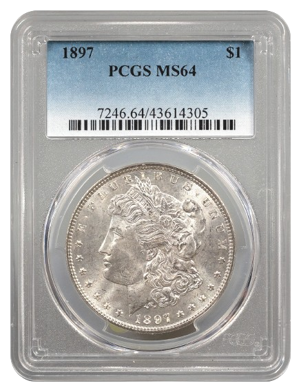 1897 Morgan $1 PCGS MS64