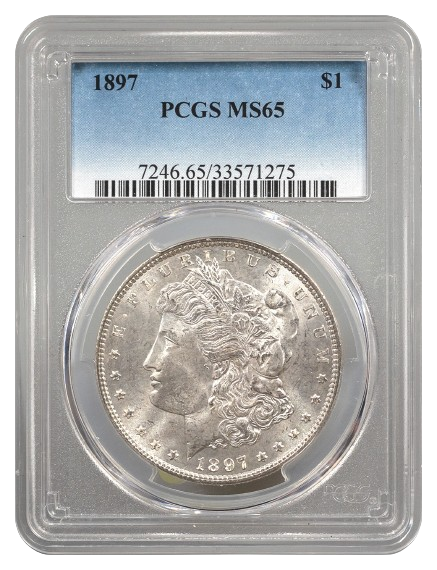 1897 Morgan $1 PCGS MS65