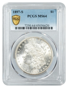 1897-S Morgan $1 PCGS MS64