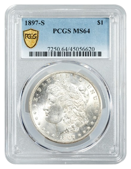 1897-S Morgan $1 PCGS MS64