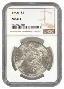 1898 Morgan $1 NGC MS63