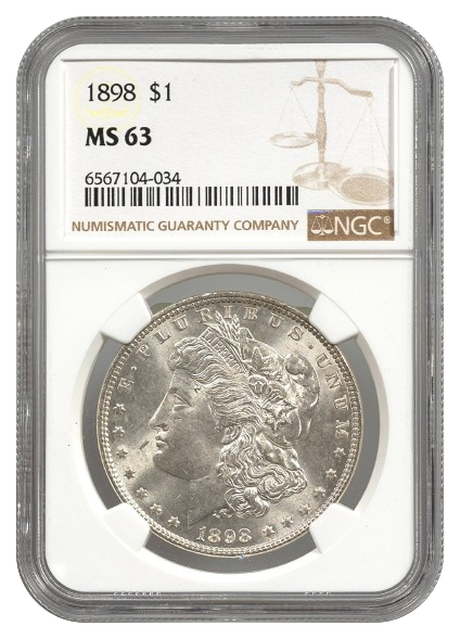 1898 Morgan $1 NGC MS63