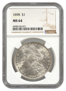 1898 Morgan $1 NGC MS64
