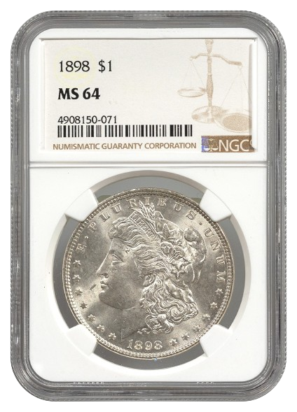 1898 Morgan $1 NGC MS64