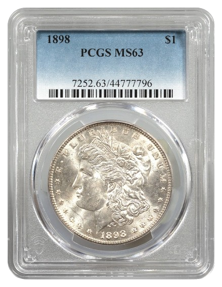 1898 Morgan $1 PCGS MS63