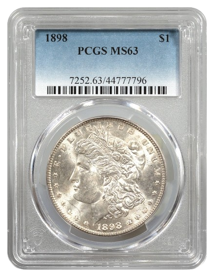 1898 Morgan $1 PCGS MS63