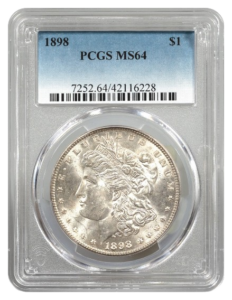 1898 Morgan $1 PCGS MS64