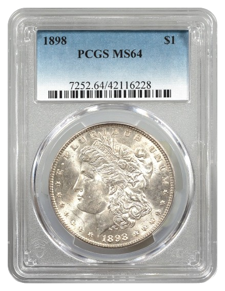 1898 Morgan $1 PCGS MS64