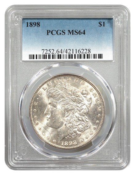 1898 Morgan $1 PCGS MS64