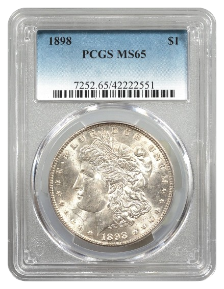 1898 Morgan $1 PCGS MS65
