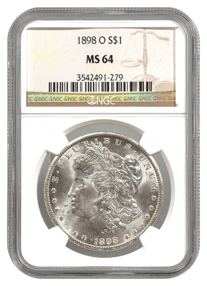 1898-O Morgan $1 NGC MS64