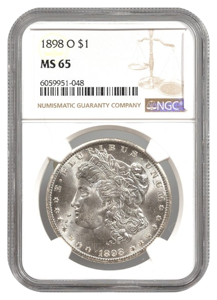 1898-O Morgan $1 NGC MS65