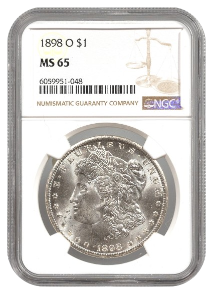 1898-O Morgan $1 NGC MS65