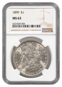 1899 Morgan $1 NGC MS63
