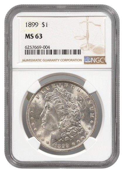 1899 Morgan $1 NGC MS63
