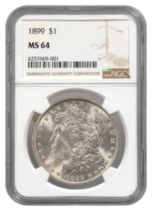 1899 Morgan $1 NGC MS64