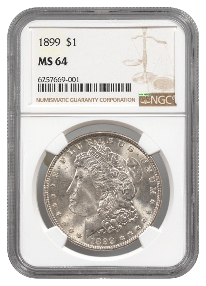 1899 Morgan $1 NGC MS64