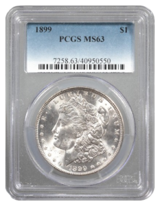 1899 Morgan $1 PCGS MS63