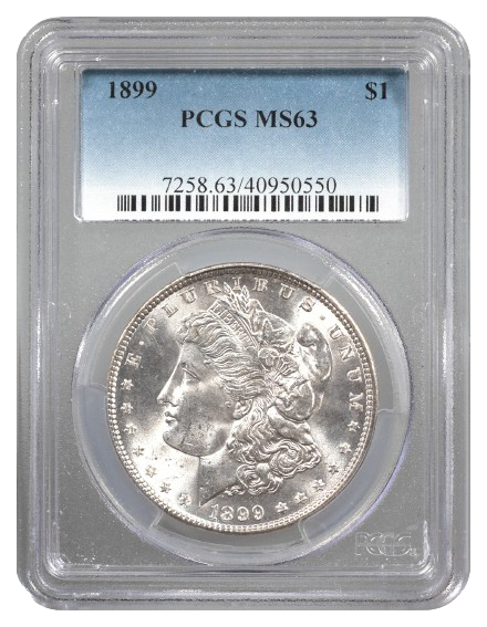 1899 Morgan $1 PCGS MS63