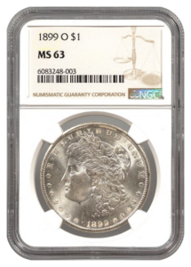 1899-O Morgan $1 NGC MS63