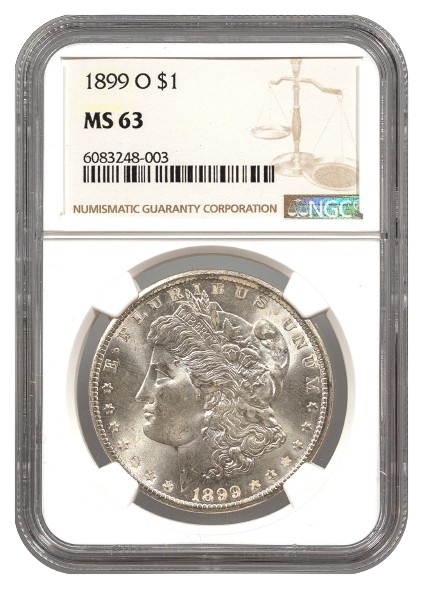 1899-O Morgan $1 NGC MS63