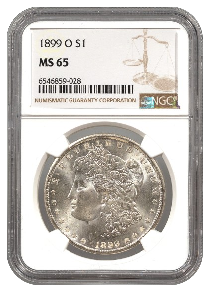 1899-O Morgan $1 NGC MS65