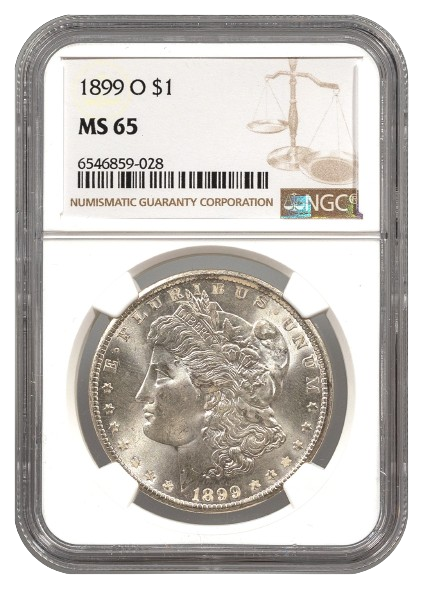 1899-O Morgan $1 NGC MS65