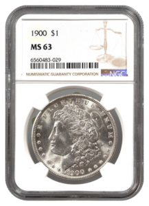 1900 Morgan $1 NGC MS63