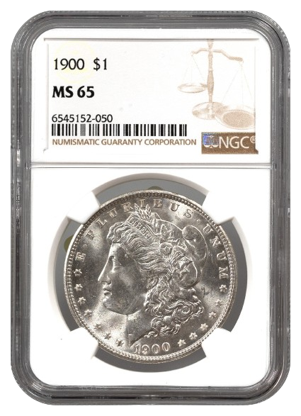 1900 Morgan $1 NGC MS65