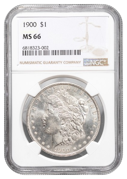 1900 Morgan $1 NGC MS66